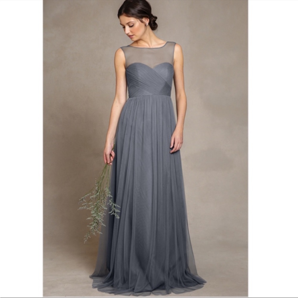 Jenny Yoo • aria hydrangea mesh bridesmaid dress sz 14 ***altered***
